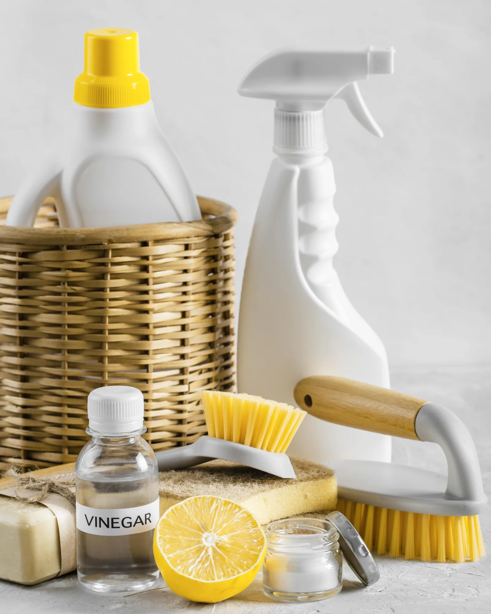 Eco-conscious cleaning products and natural ingredients